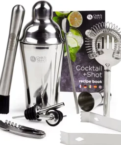 Kit per Cocktail 10 Pezzi Acciaio Inossidabile Oak & Stee